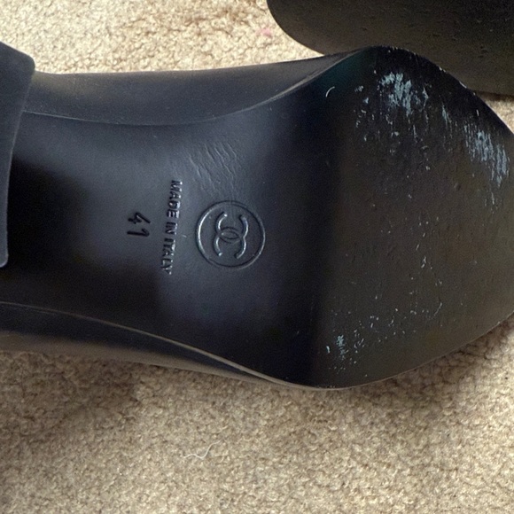 CHANEL 2020 Runway Two Tone Leather Musketeer Western Foldover Tall Boots Heels - Picture 5 of 6